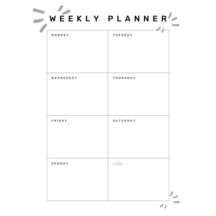 Daily, Weekly Planner (Gray) image