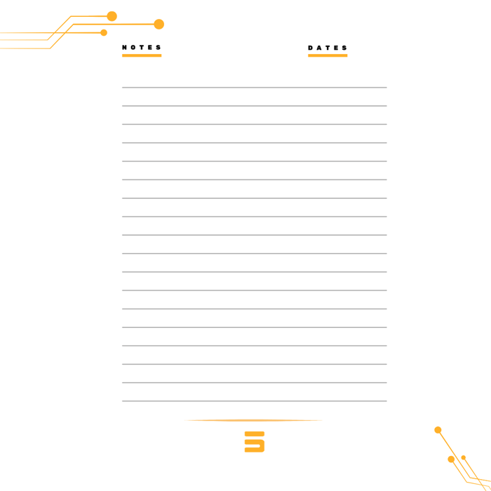 Modern Notepad Paper for Notes (Yellow) image