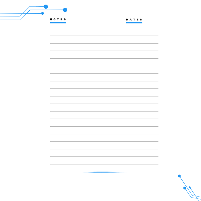 Modern Notepad Paper for Notes (Blue) image